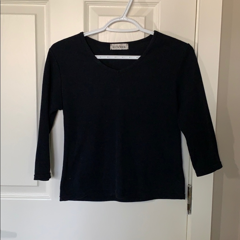 *SOLD* Black Cropped Long Sleeve